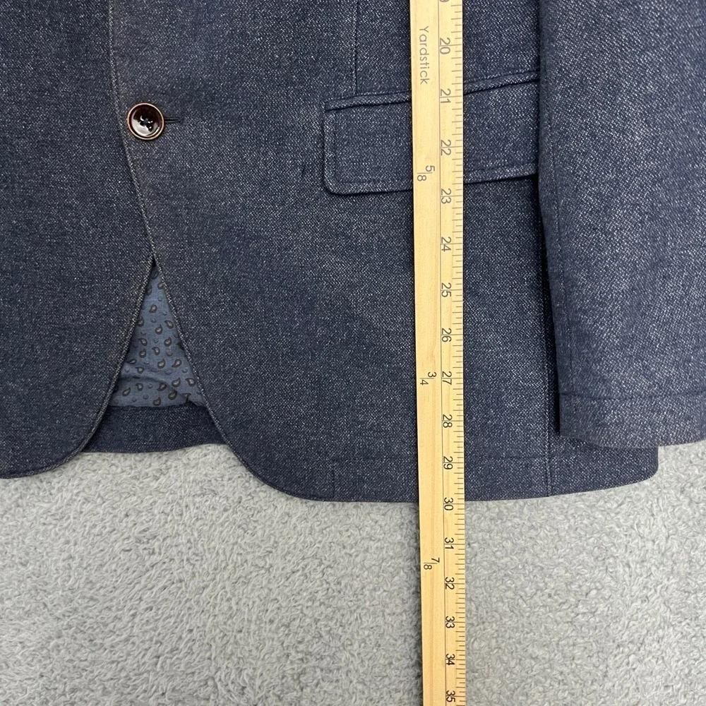 Bugatti Blazer Mens 50R Blue Excellent‎ Two Button Textured European Sport Coat